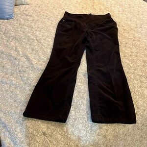 Oh Baby Maternity Size Medium dark brown Flare Bottom Corduroy
